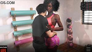 Analni seks z ogromno joškovno pošastjo v 3D igri