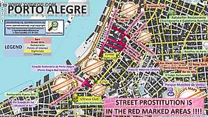 पोर्टो एलेग्रेस में सड़क वेश्याएं: वेश्याओं, एस्कॉर्ट्स और फ्रीलांसरों का एक नक्शा
