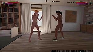 Русокосата Джудит и Дела се занимават с горещ 3D лесбийски секс