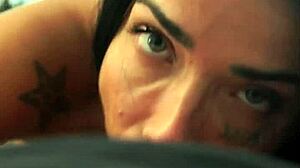 Ana Darks sensuale si gode un incontro orale e anale con una sborrata in faccia in questo film per adulti dal Brasile