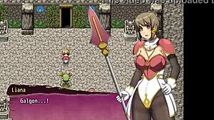 Prinsessa Liaran eroottinen kohtaaminen uudessa roolipelissä Hentai-pelissä 