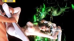 Hentai 3D: Zielona Latarnia Bogini i jej duże dupsko
