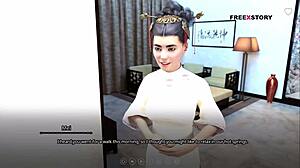 Atlas, a vámpír herceg, egy kínai szobalányt élvez a hüvelyében és a végbélnyílásában ebben az animációs hentai videóban